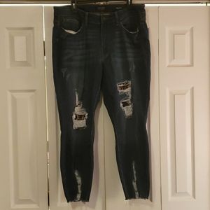 Judy Blue Leopard Patch Jeans (18W)